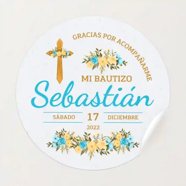 etiquetas para bautizos